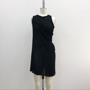 rick owens lilies asymmetrical sheer top.